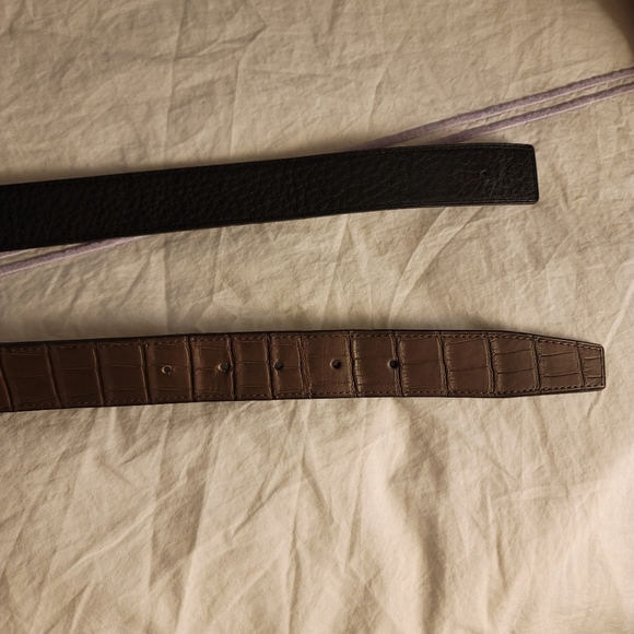 John Lobb leather reversible belt